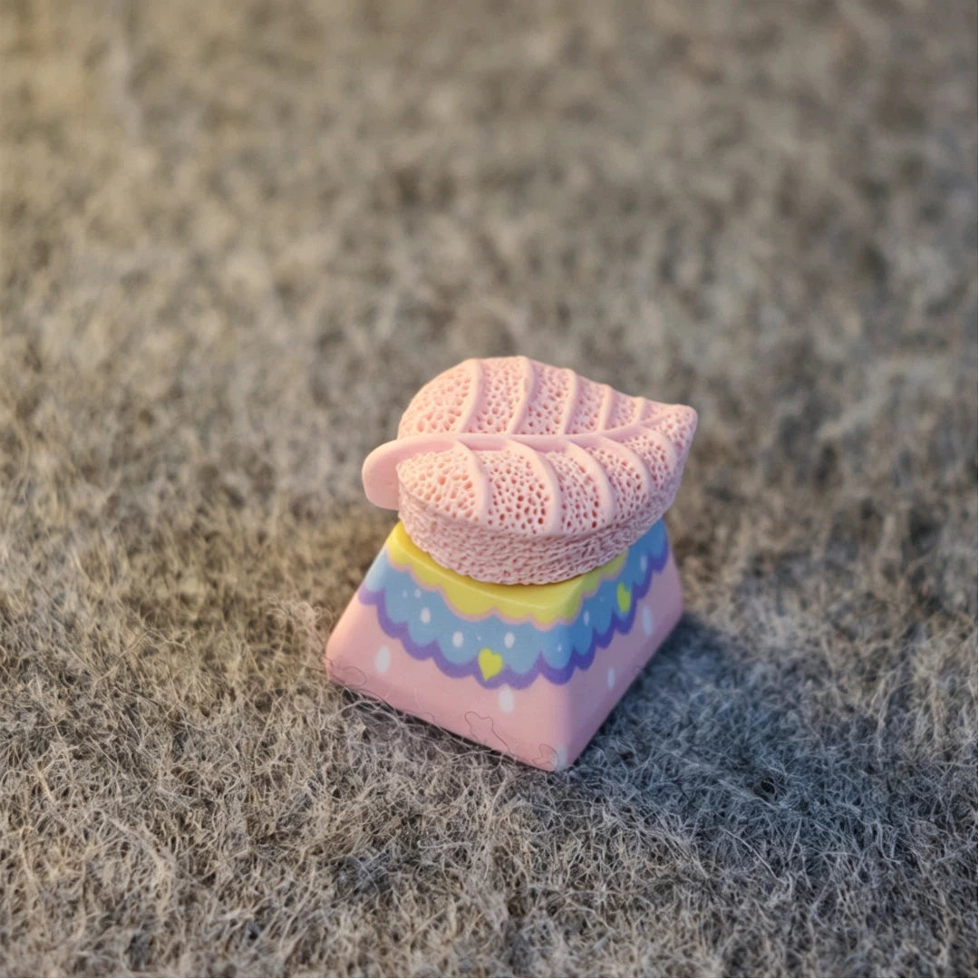 "Textured Leaf" 3D Artisan 1u Keycap