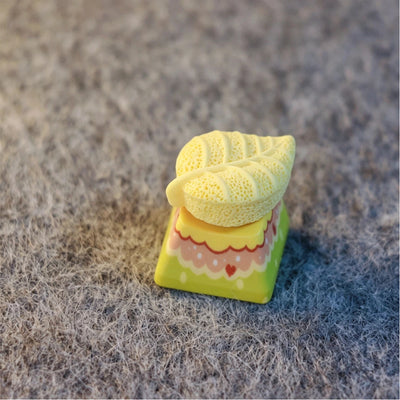 "Textured Leaf" 3D Artisan 1u Keycap