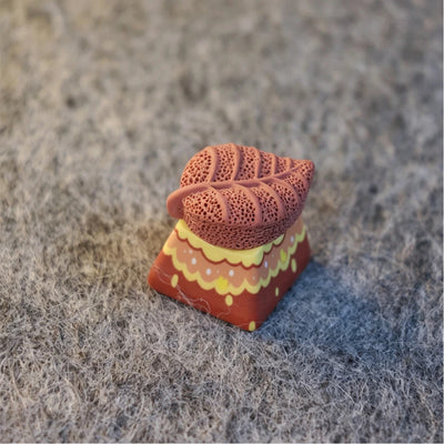 "Textured Leaf" 3D Artisan 1u Keycap