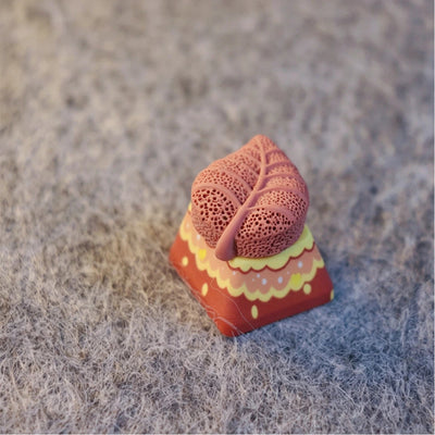 "Textured Leaf" 3D Artisan 1u Keycap