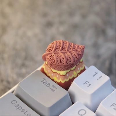 "Textured Leaf" 3D Artisan 1u Keycap