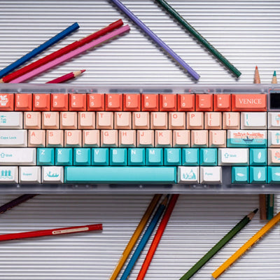 "Venice" Cherry Profile Five-Sided Dye-Sub PBT Keycap Set (145 Keys)