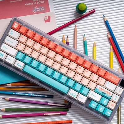 "Venice" Cherry Profile Five-Sided Dye-Sub PBT Keycap Set (145 Keys)