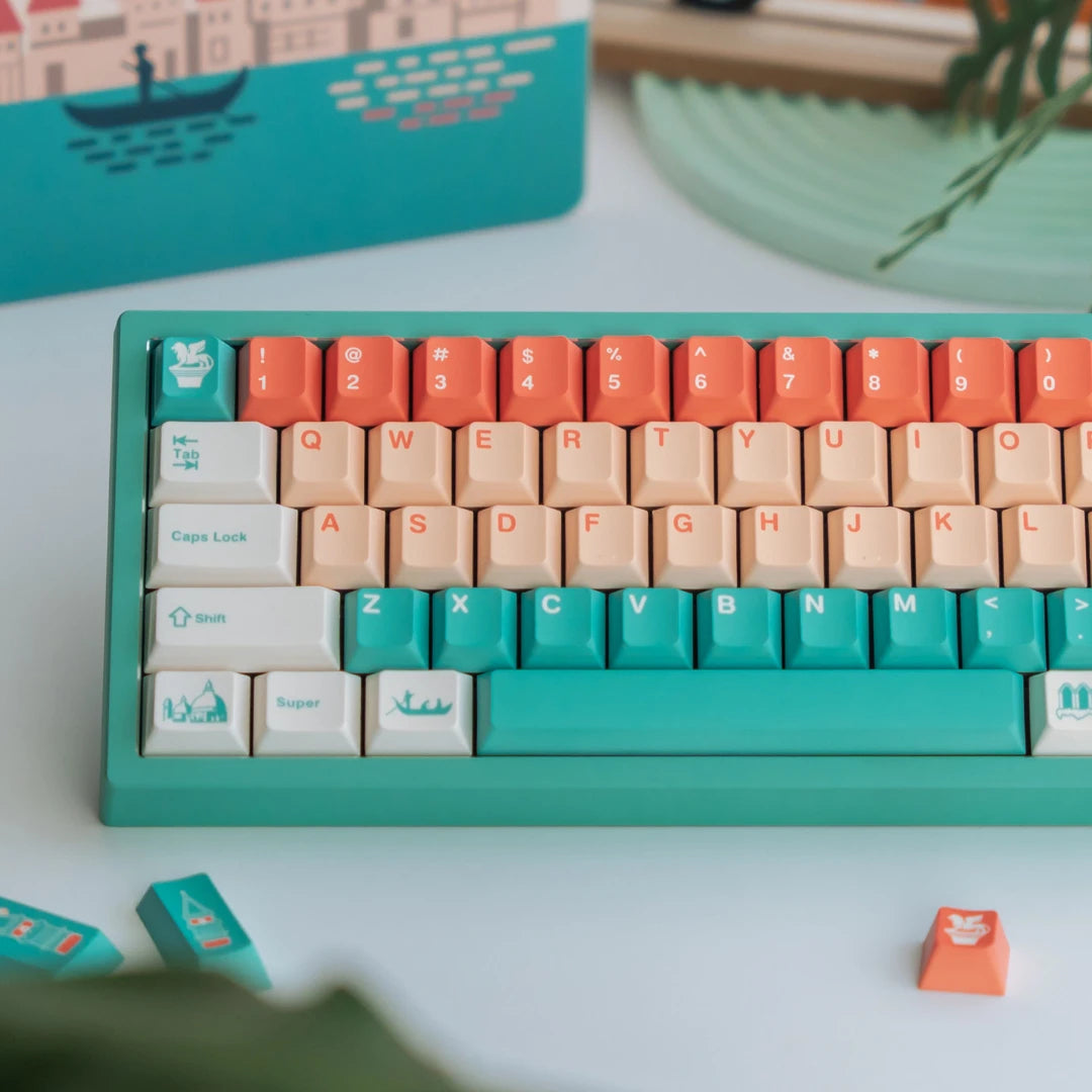 "Venice" Cherry Profile Five-Sided Dye-Sub PBT Keycap Set (145 Keys)