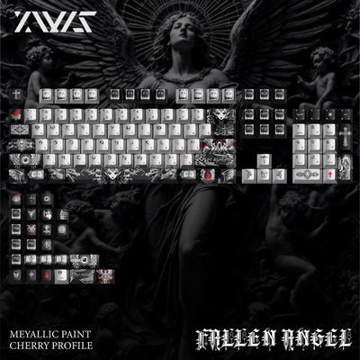 Fallen Angel metallic paint keycaps