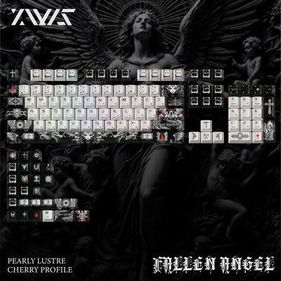 Fallen Angel metallic paint keycaps