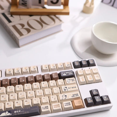 Lazy Cat Keycap Set