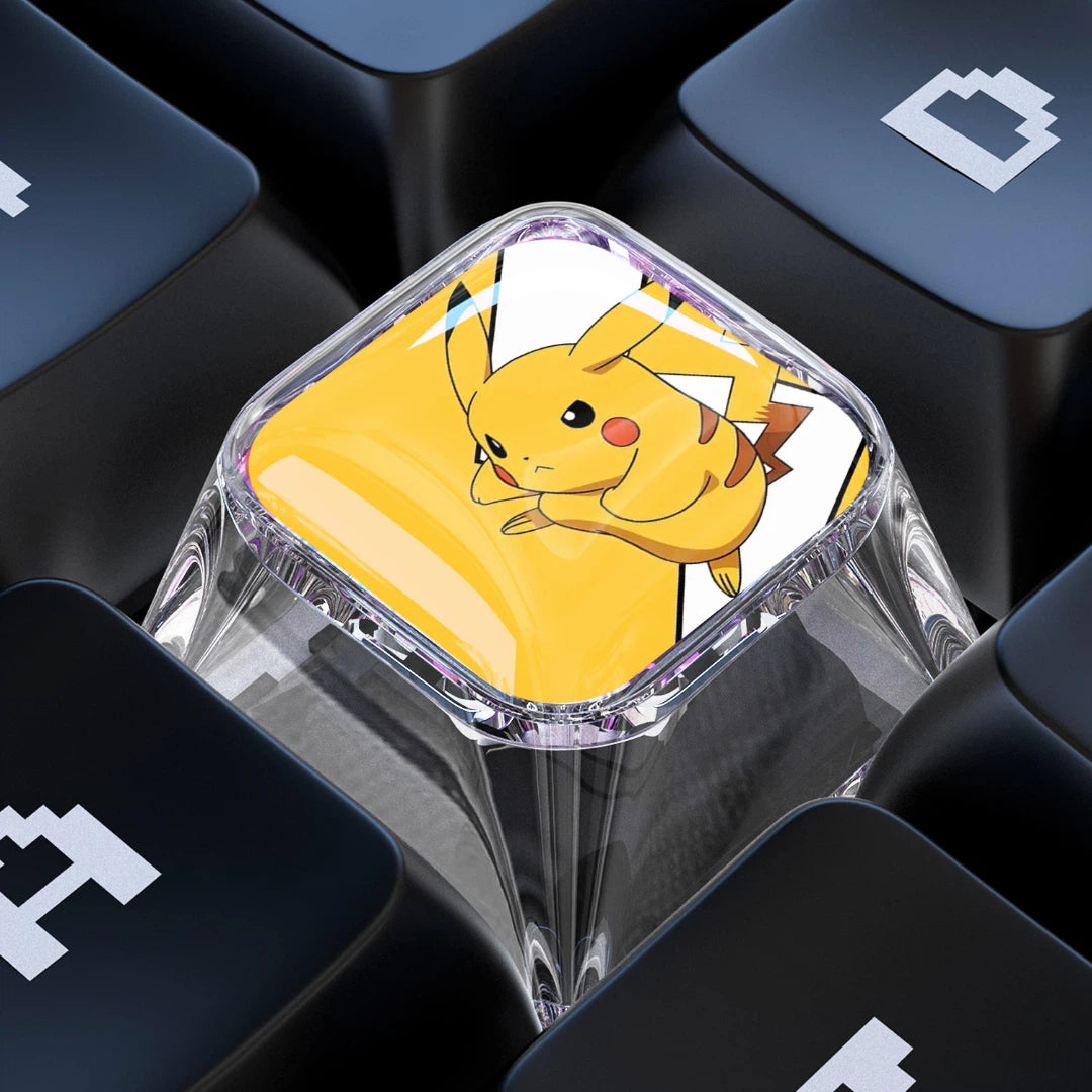 Pikachu 1U Epoxy Resin Artisan Keycap