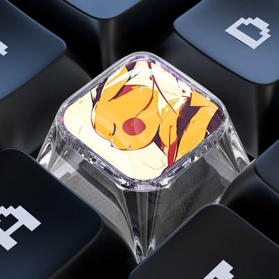 Pikachu 1U Epoxy Resin Artisan Keycap