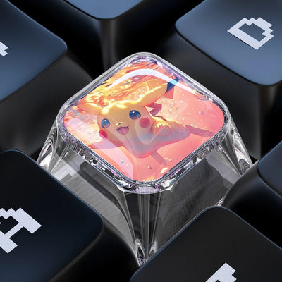 Pikachu 1U Epoxy Resin Artisan Keycap