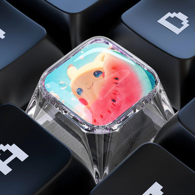 Pikachu 1U Epoxy Resin Artisan Keycap