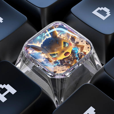 Pikachu 1U Epoxy Resin Artisan Keycap