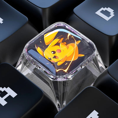 Pikachu 1U Epoxy Resin Artisan Keycap