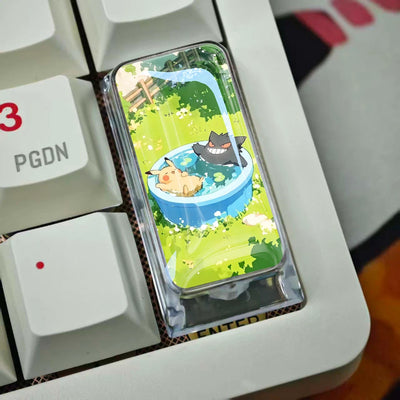 Pikachu 2U Epoxy Resin Artisan Keycap