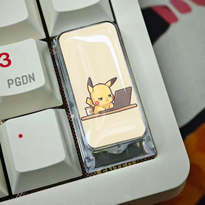 Pikachu 2U Epoxy Resin Artisan Keycap