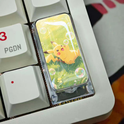 Pikachu 2U Epoxy Resin Artisan Keycap
