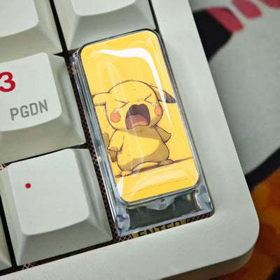 Pikachu 2U Epoxy Resin Artisan Keycap