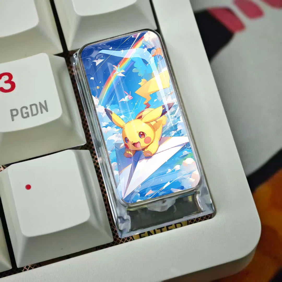 Pikachu 2U Epoxy Resin Artisan Keycap