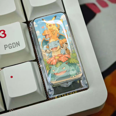 Pikachu 2U Epoxy Resin Artisan Keycap