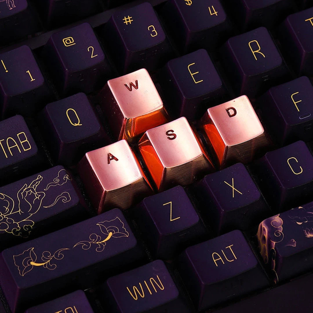 Solid Copper WASD Keycap Set
