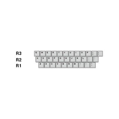 "Ye Mei" (Night Phantom) Anodized Silver CNC Aluminum Keycap Set
